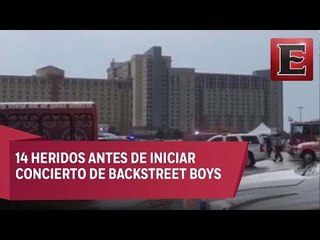 Colapsa estructura en show de Backstreet Boys