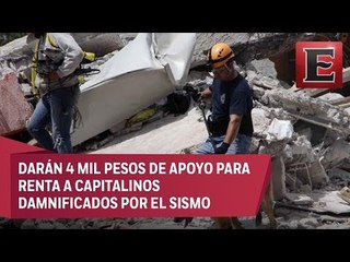 4 mil pesos mensuales recibirán damnificados por sismo