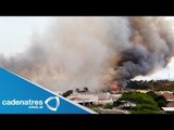IMPRESIONANTE!!! Momento justo en que un incendio consume 30 casas en San Diego, California