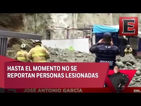 Reportan desgajamiento de cerro en Bosques de las Lomas