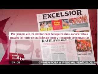 Duro y a las cabezas: Crimen roba a IP 100 mil vehículos / Ivonne Melgar