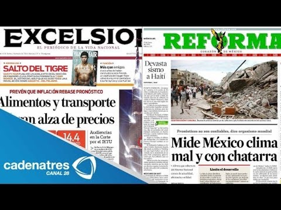 Así amanecen las portadas de los periódicos más importantes de México