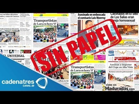 Medios impresos sufren por la escasez de papel en Venezuela