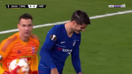ملخص مباراة تشيلسى ومول فيدى 1-0 - تالق هازرد - الدورى الاوروبى