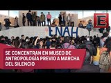 Estudiantes de la UNAM protestan en Museo de Antropología