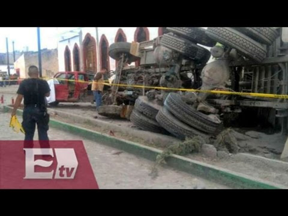 Zacatecas: Camión de carga se queda sin frenos...