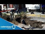¡¡IMPRESIONANTE! Se abre socavón en Iztapalapa por fuga