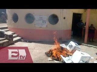 Queman urnas electorales en municipios de  Chiapas / Titulares de la mañana