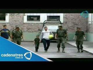 Niño con enfermedad terminal cumple su sueño de ser de las fuerzas armadas