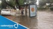 Lluvias provocan inundaciones en Arboledas y Valle Dorado, Tlalnepantla