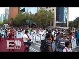 Marchas en la Ciudad de México a 11 meses del caso Ayotzinapa / Titulares de la Noche