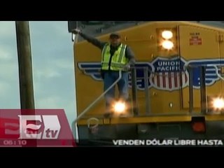 México y EU inauguran primer cruce ferroviario en 100 años / Vianey Esquinca