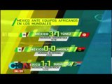 Resultados de México ante equipos africanos en los mundiales