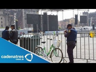 Aficionados se reúnen en Zócalo para disfrutar de la transmisión del mundial
