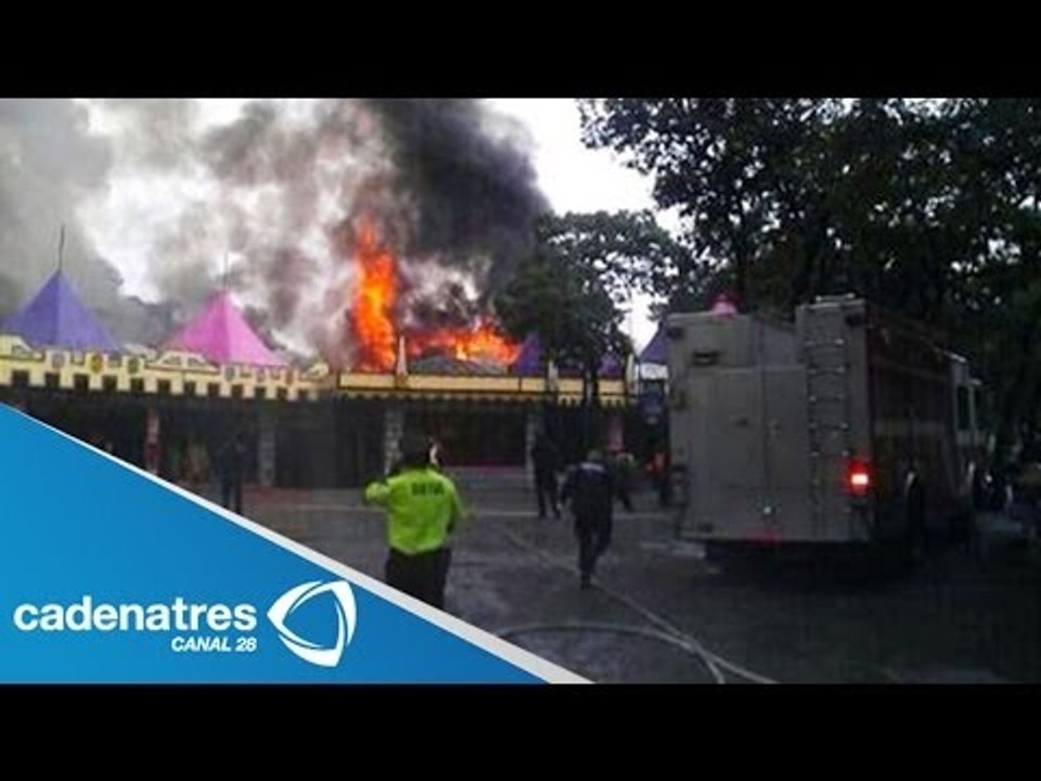 Se registra incendio en Six Flags México / Fire is recorded in Six Flags