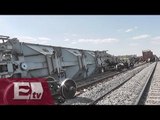 Descarrilan cuatro vagones de tren de mercancías en Aguascalientes/ Todo México