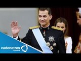 Felipe VI hace su aparición como nuevo Rey de España
