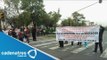 Padres de alumnos de primaria bloquean Paseo de la Reforma