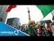 Mexicanos festejan en el Ángel de la Independencia victoria de la selección mexicana / Mundial