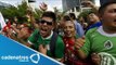 Capitalinos festejan el 18 de junio 2014, el día que Brasil no le pudo anotar gol a México
