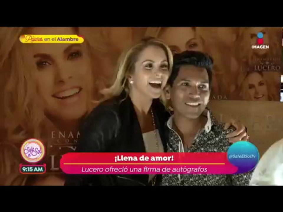 Así vivió Lucero su firma de autógrafos  | Sale el Sol