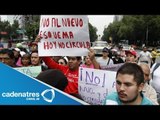 Integrantes del frente Francisco Villa se unen a protestas contra cambios del Hoy no circula