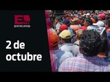 Medidas de seguridad por marcha a 47 años de Tlatelolco / Titulares de la tarde