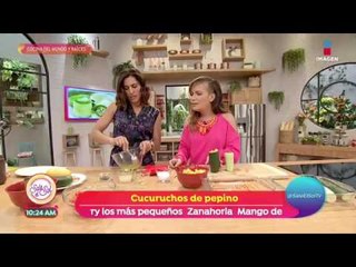 Receta para niños: Cucuruchos de pepino