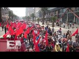 Caos vial por megamarcha en el DF  / Excélsior Informa