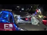 Aparatoso accidente deja un lesionado en calles capitalinas / Jazmín Jalil