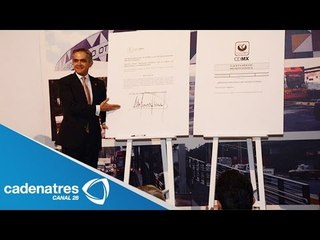 GDF promulga Ley de movilidad de la Ciudad de México