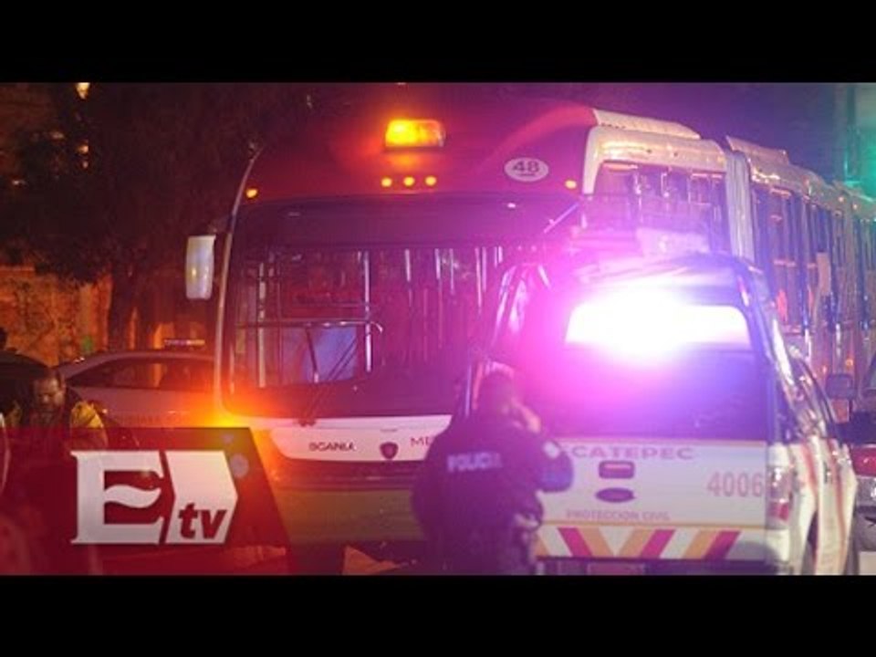 PGR indaga explosiones en unidades del Mexibús en Edomex/ Enrique Sánchez
