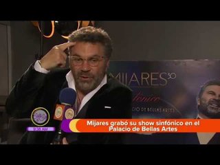 Mijares grabó nuevo disco en Bellas Artes