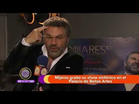 Mijares grabó nuevo disco en Bellas Artes