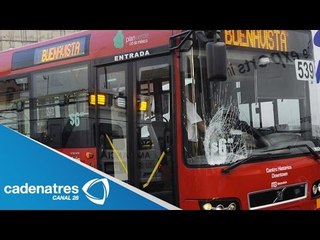 Metrobús atropella a una mujer de la tercera edad en calles capitalinas
