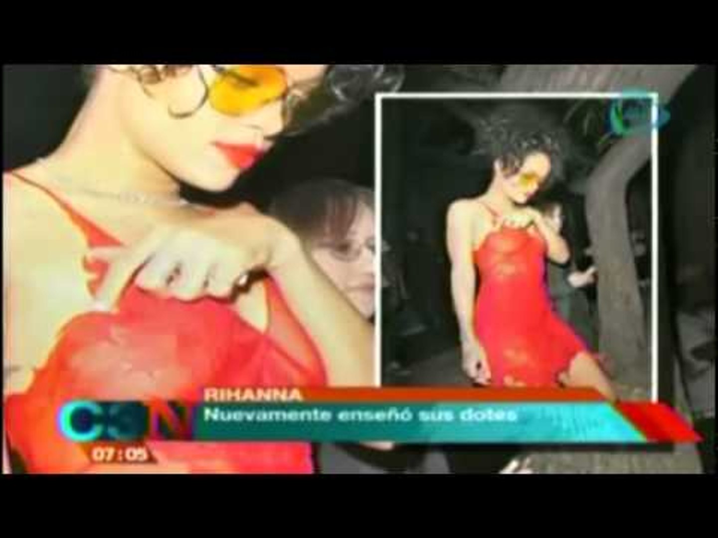 ⁣Rihanna deja muy poco a la imaginación con provocativo vestido rojo