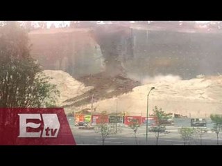 Impesionantes imágenes del desgajamiento de cerro en Santa Fe / Jazmín Jalill