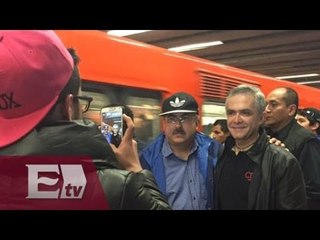Massieu, Mancera y Calderón llegan en metro a la F1 / Yuriria Sierra