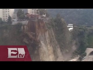 Detalles el derrumbe en cerro de Santa Fe / Jazmín Jalil