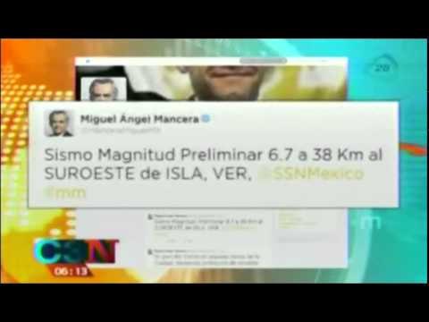 Sismo de 6.7 grados despierta a los capitalinos / Temblor en México 2014