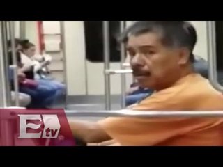 Hombre usa tren ligero como cantina personal / Martín Espinosa