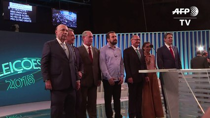 Debate da Globo reúne sete candidatos