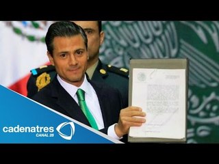 Peña Nieto promulga leyes energéticas / Peña Nieto energy enacts laws