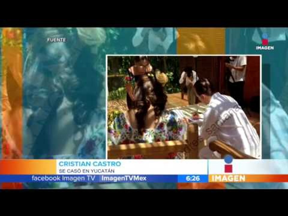 Cristian Castro ya se casó | Imagen Noticias con Francisco Zea