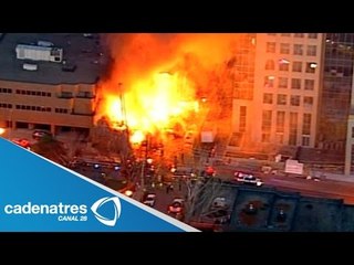 IMPRESIONANTES imágenes de una explosión de gas en Taiwan