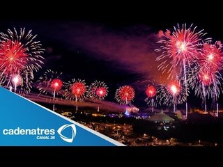 INCREÍBLE espectáculo de pirotecnia en Hidalgo / AMAZING fireworks display in Hidalgo
