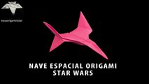 NAVE ESPACIAL ORIGAMI TIPO STAR WARS