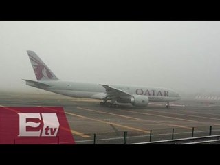 Reanudan actividades en el AICM tras banco de niebla /  Jazmín Jalil