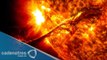 NASA capta espectacular llamarada solar / NASA captures dramatic solar flare