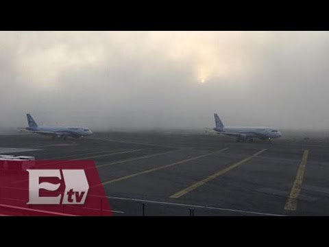 Suspende operaciones por banco de niebla aeropuerto capitalino / Vianey Esquinca